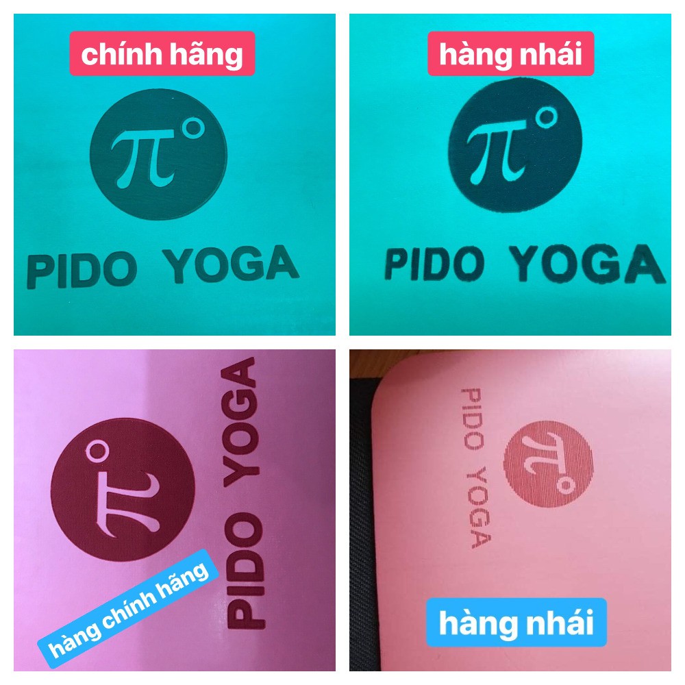 Thảm Tập Yoga CHÍNH HÃNG Thảm Pido 5mm PU Cao Cấp, Chống trượt tập thể dục không mùi, tặng túi đựng 100k