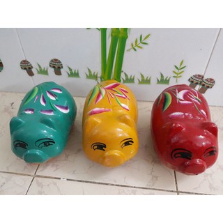 Heo đất xưa cỡ lớn giao màu ngẫu nhiên/mẫu heo đất thập niên 70-80