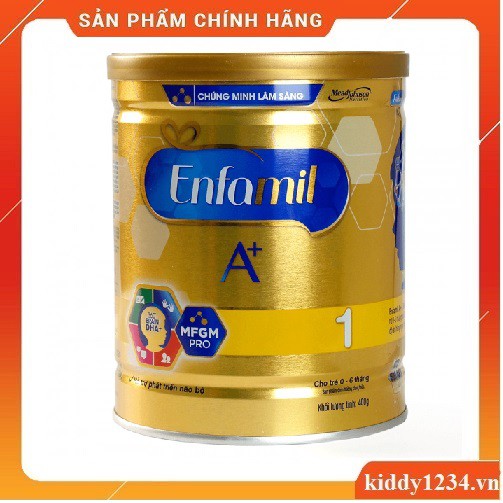 Sữa ENFAMIL A+1-400G cho trẻ 0-6 tháng (date 2021)