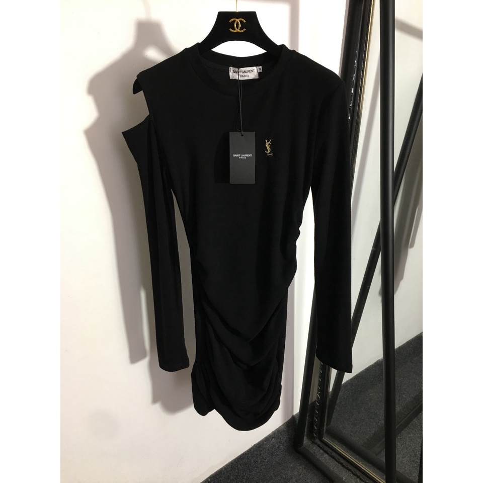 Váy body nữ thời trang cao cấp Yves Saint Laurent YSL thiết kế bó sát, thu hút