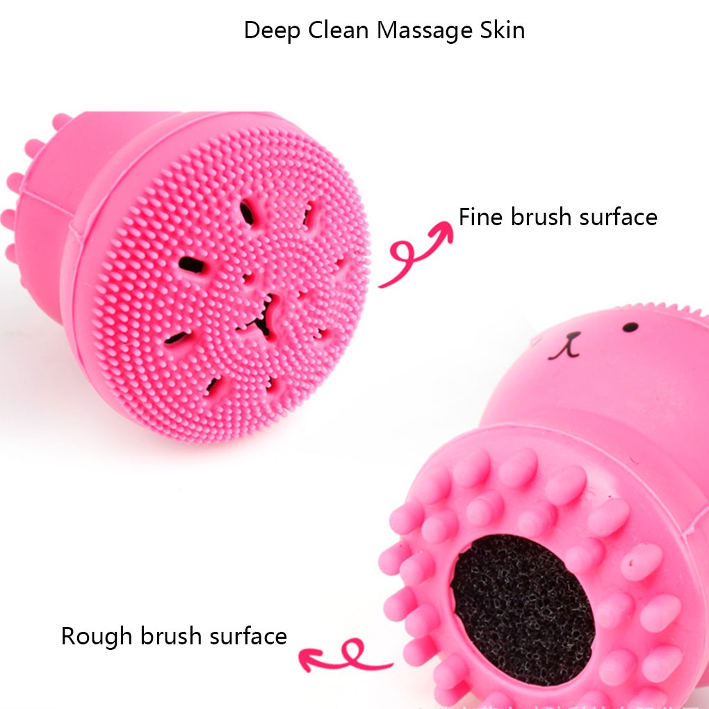 1 Bàn Chải Silicone Rửa Mặt Làm Sạch Lỗ Chân Lông Tẩy Tế Bào Chết Hình Bạch Tuộc