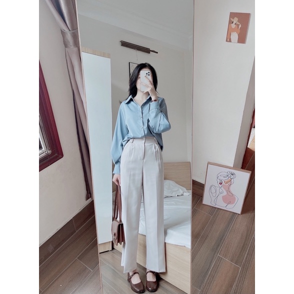 XANDAL PANTS - quần vải ống suông by Regen