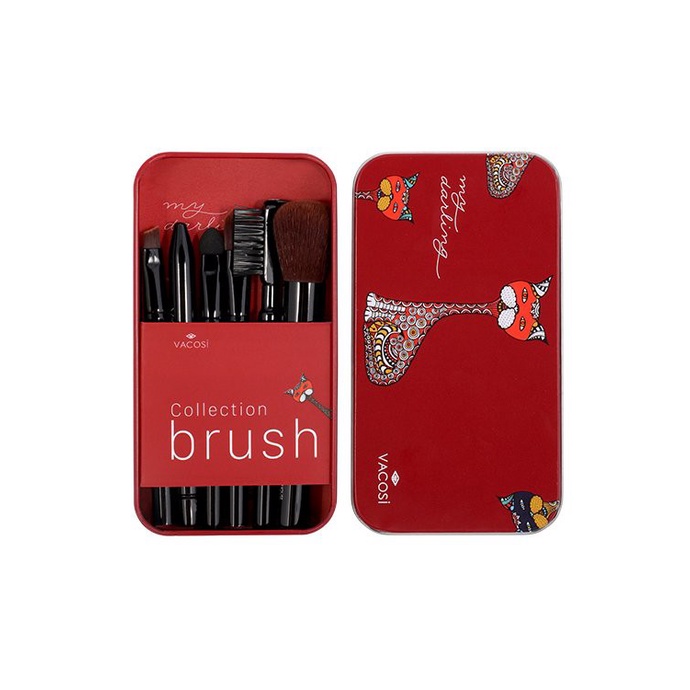 [CHÍNH HÃNG] Bộ cọ du lịch Vacosi My Darling Travel Brush Set 6 Cây - BC23
