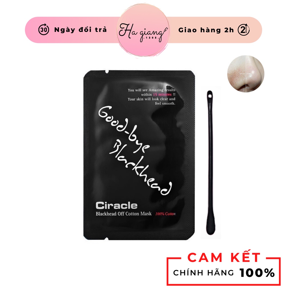 Miếng dán mụn đầu đen Goodbye Blackhead Ciracle, Miếng dán đẩy mụn đầu đen Goodbye Blackhead Ciracle