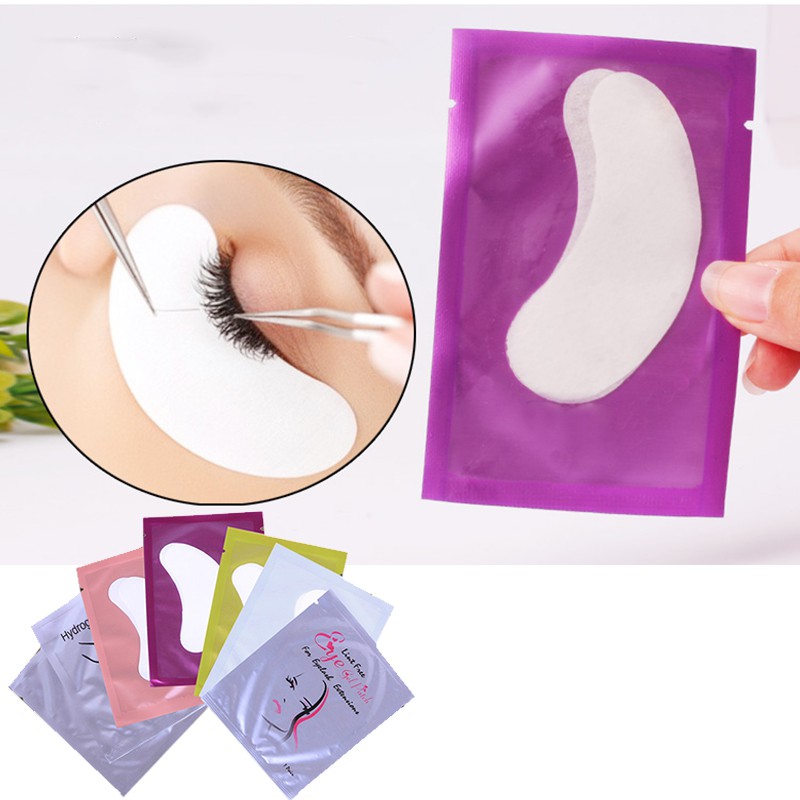 Miếng dán giấy mở rộng lông mi Miếng dán mắt được ghép Mi dưới miếng lót mắt Lint Miễn phí dưỡng ẩm cho mắt Miếng dán giấy ngẫu nhiên