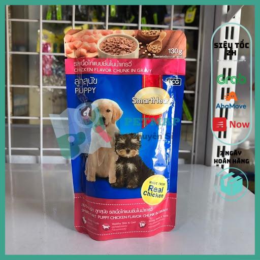 [Rẻ vô địch] [Có sẵn] Pate Smart Heart Puppy Dành Cho Chó Con Vị Gà Gói 130g