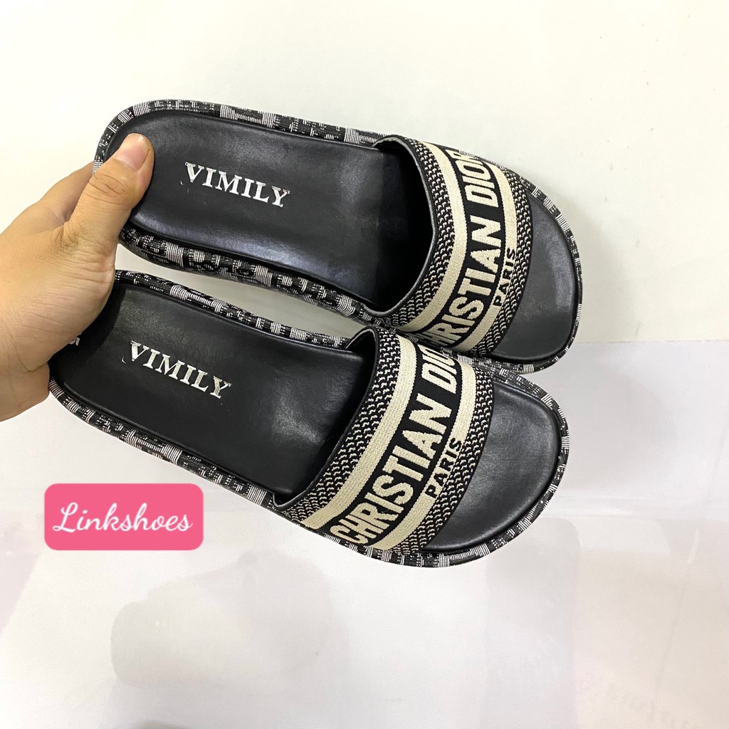 Dép Xuồng Nữ, Dép Đế Bánh Mì 7p, Quai Mềm Co Giãn họa tiết xinh xắn Đế Nhẹ Mã GV08