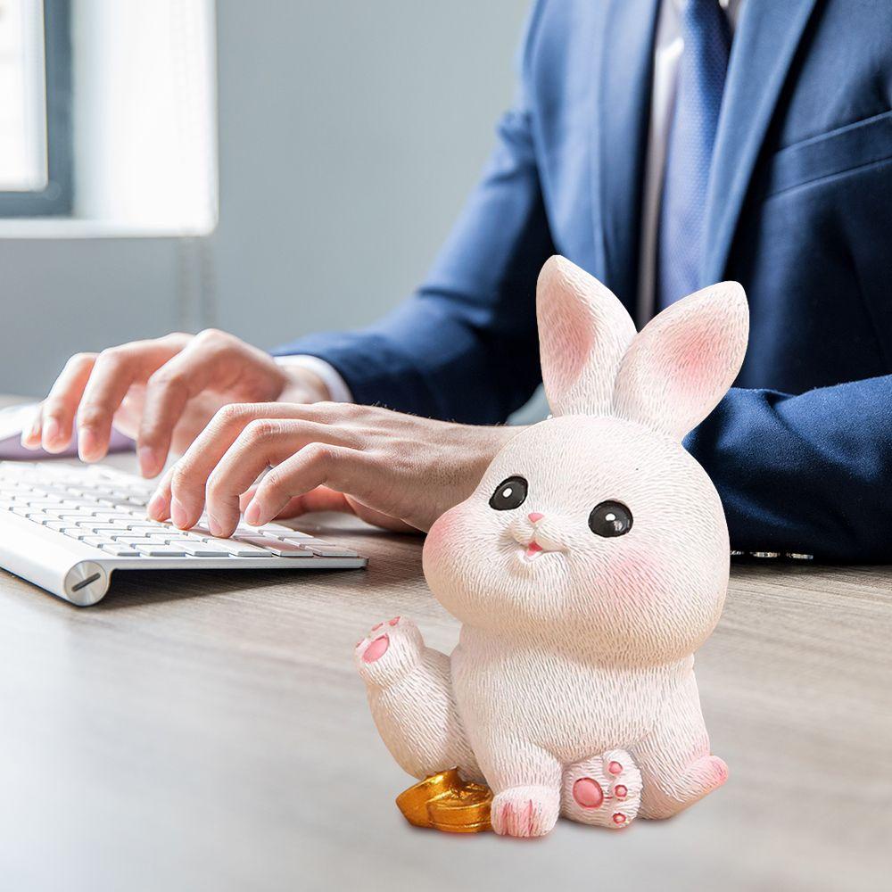 CONOPERY Mô Hình Chú Thỏ Bằng Resin Trang Trí Nhà Cửa / Sân Vườn