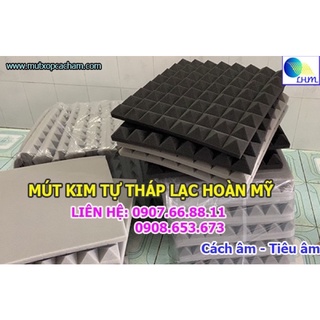 MÚT TIÊU ÂM HÌNH KIM TỰ THÁP KHỔ TẤM 50x50x5cm