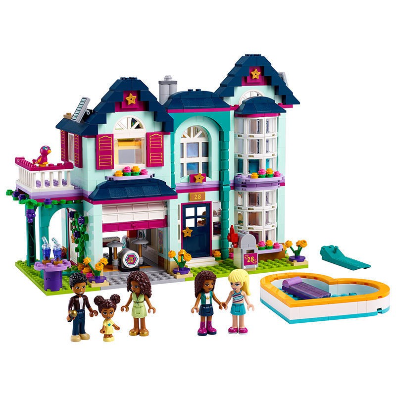 [Đảm bảo hàng chính hãng] LEGO Building Blocks, Good Friends Toys 41449 Ngôi nhà ấm áp của Andrea