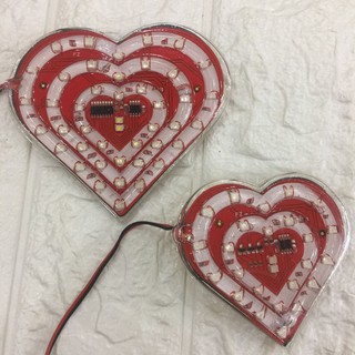 Đèn led hình trái tim To cho xe máy