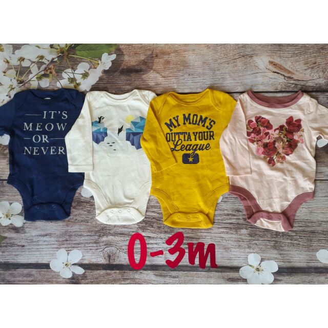 Body chip dài tay old navy 0-24m