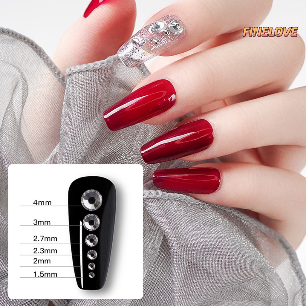 Hộp 1688 Hạt Đá 6 Ngăn Dùng Trang Trí Móng Tay / Kính DIY