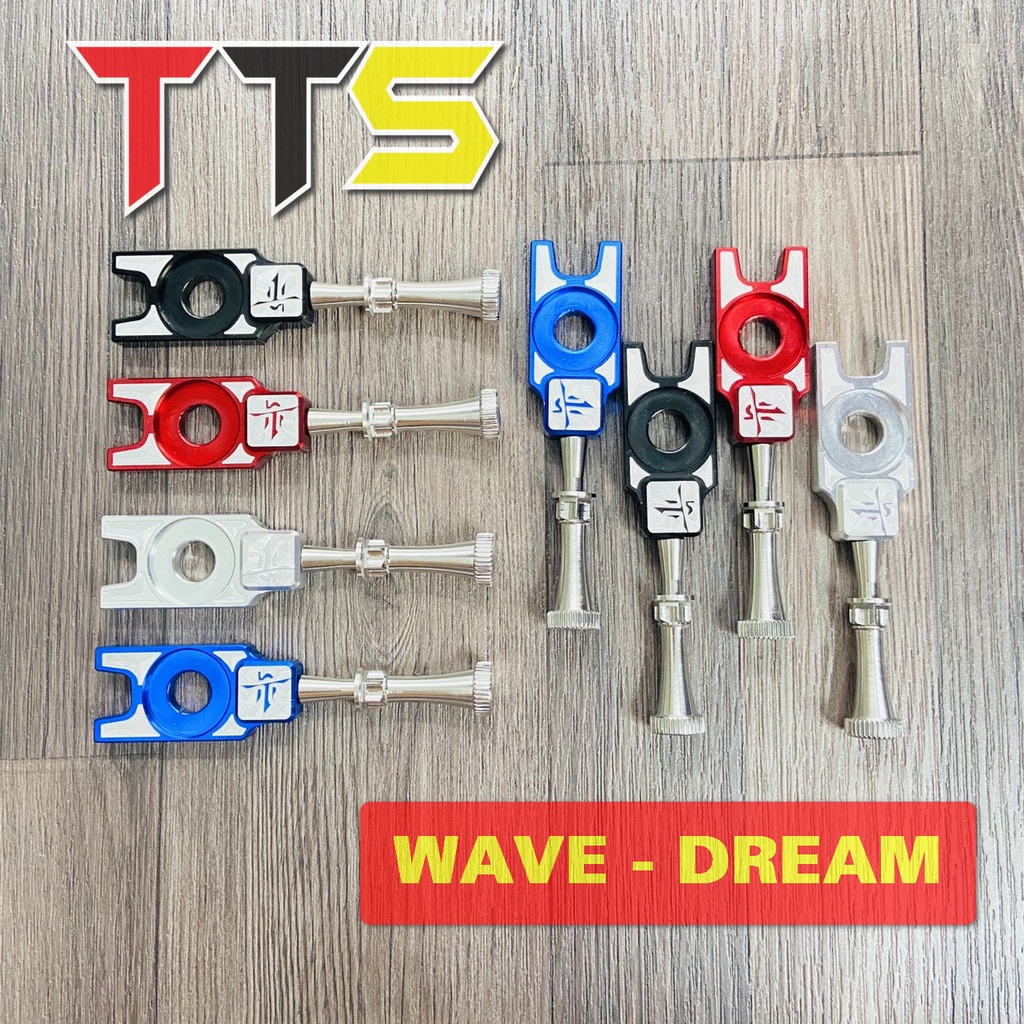 Bát tăng sên Salaya v2 chất liệu nhôm nguyên khối cnc kèm ốc tăng sên inox lắp cho WAVE, DREAM các đời