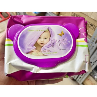 1 bịch 125 tờ khăn giấy ướt bibi care