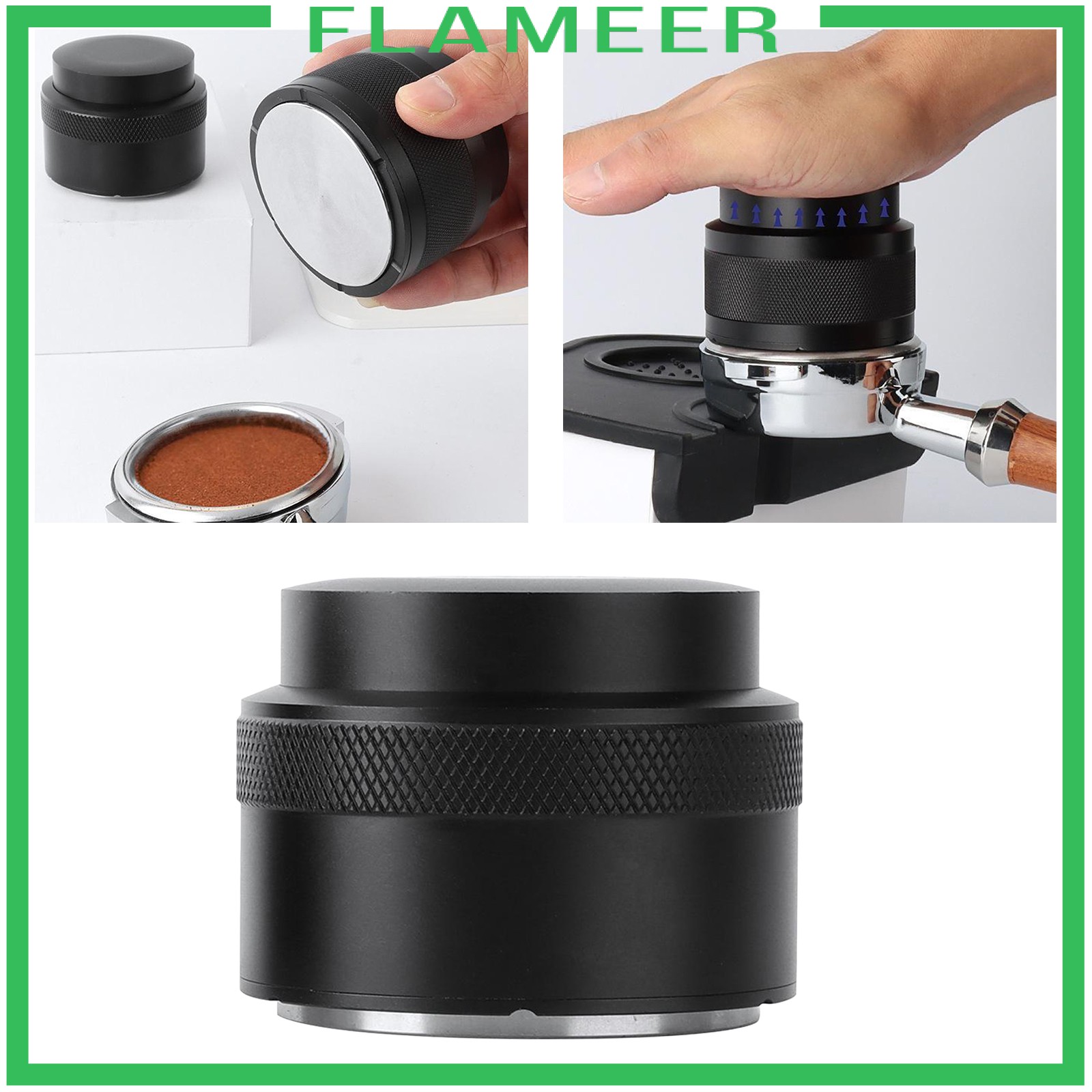 [FLAMEER] Coffee Distributor Adjustable Leveller Stainless Espresso Press Tool