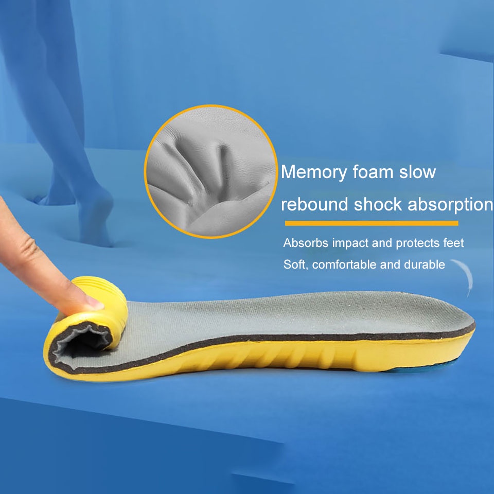 Miếng Lót Giày Bằng Cao Su Non Thoáng Khí Khử Mùi Cho Nam Nữ