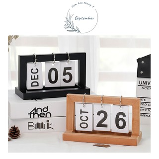 ♥️FREESHIP♥️ Lịch gỗ trang trí bàn học, bàn làm việc phong cách aesthetic