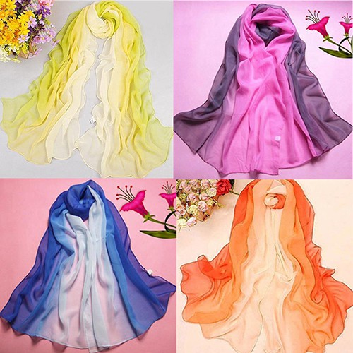 Khăn Choàng Cổ Chiffon In Họa Tiết Thời Trang Cho Nữ