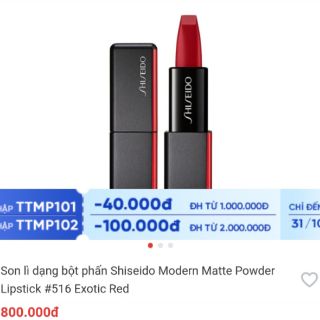 Son Shiseido Mini 2,5g__ ĐỎ ( 3 LOẠI )
