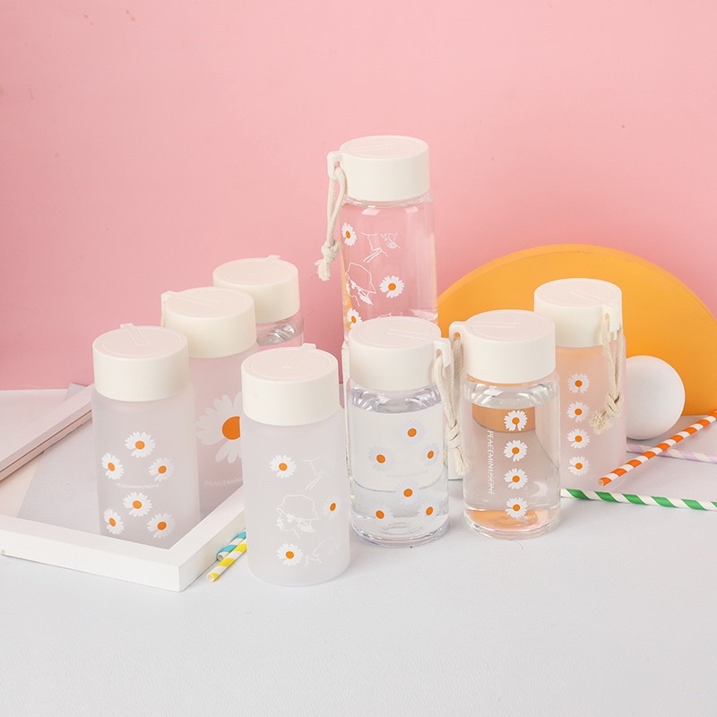Bình nước hoa cúc 500ml & Bình nước silicone có thể gấp gọn tiện dụng