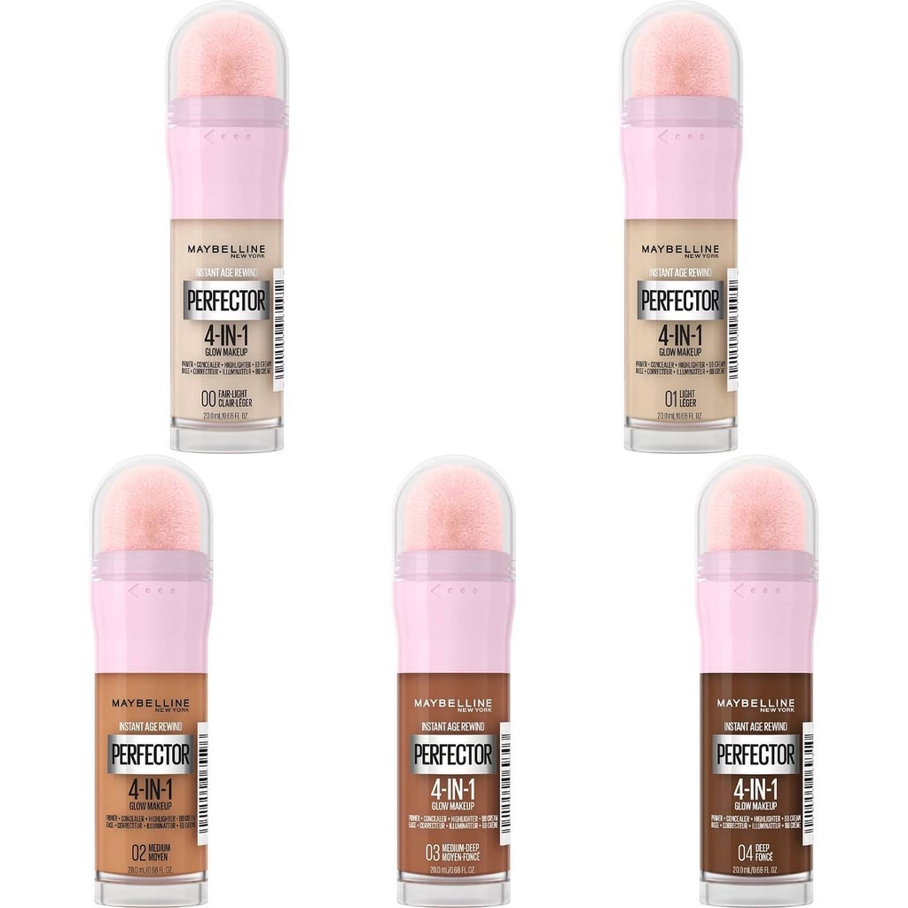 KEM NỀN ĐA NĂNG MAYBELLINE INSTANT AGE REWIND PERFECTOR 4IN1 GLOW CHÍNH HÃNG - 12764