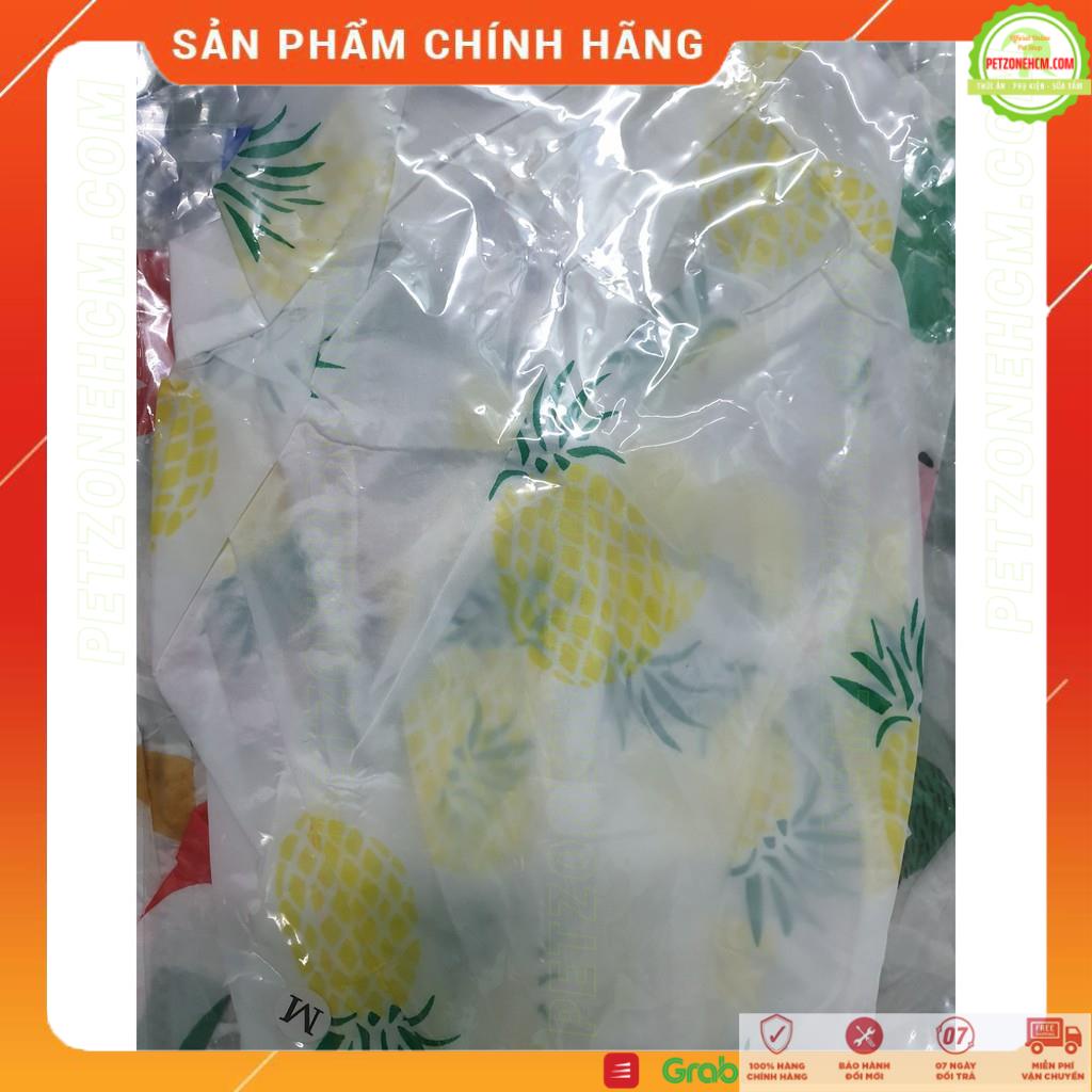 Áo gió cho chó mèo ️FREESHIP️ Áo gió 1 lớp mỏng nhẹ thoáng mát-đi mưa nhỏ-in hình trái cây nhiều size