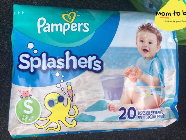 Tã quần bơi và đi biển cho bé nhập từ Mỹ Pampers Splashers S20/M18/L17