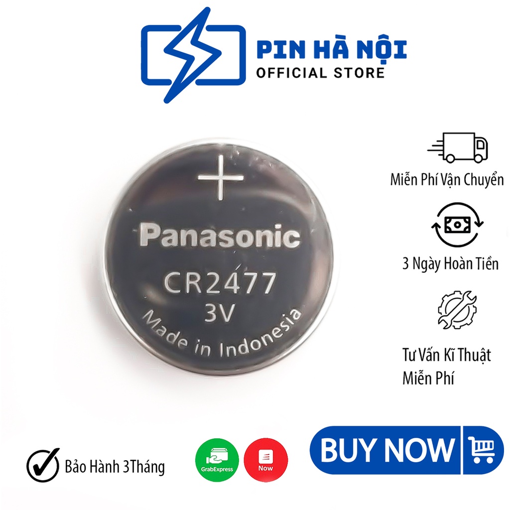 Pin CR2477 3V 1000mAh Panasonic Pin Điều Khiển, Pin Cao Cấp Hà Nội