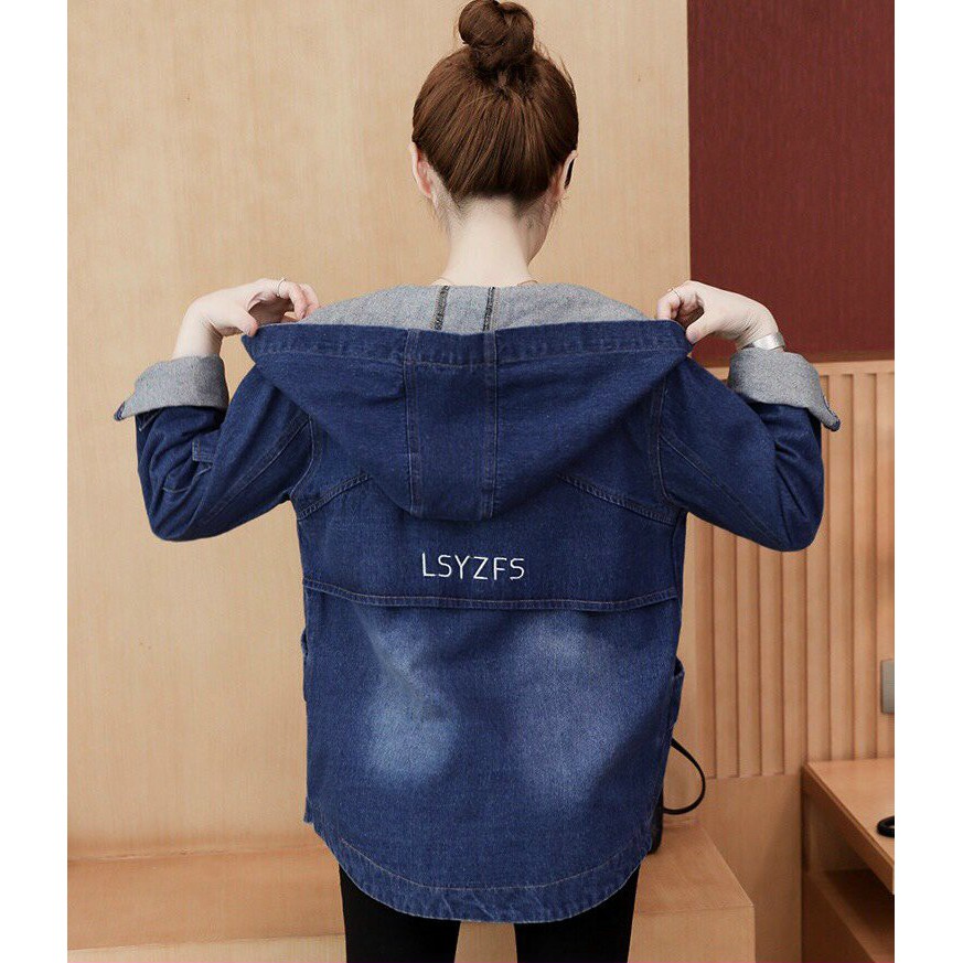 Áo Khoác Jean Thêu Chữ Có Nón, Giá Tốt Nhất, Áo Khoác Jean Nữ, Áo Khoác Nữ | BigBuy360 - bigbuy360.vn
