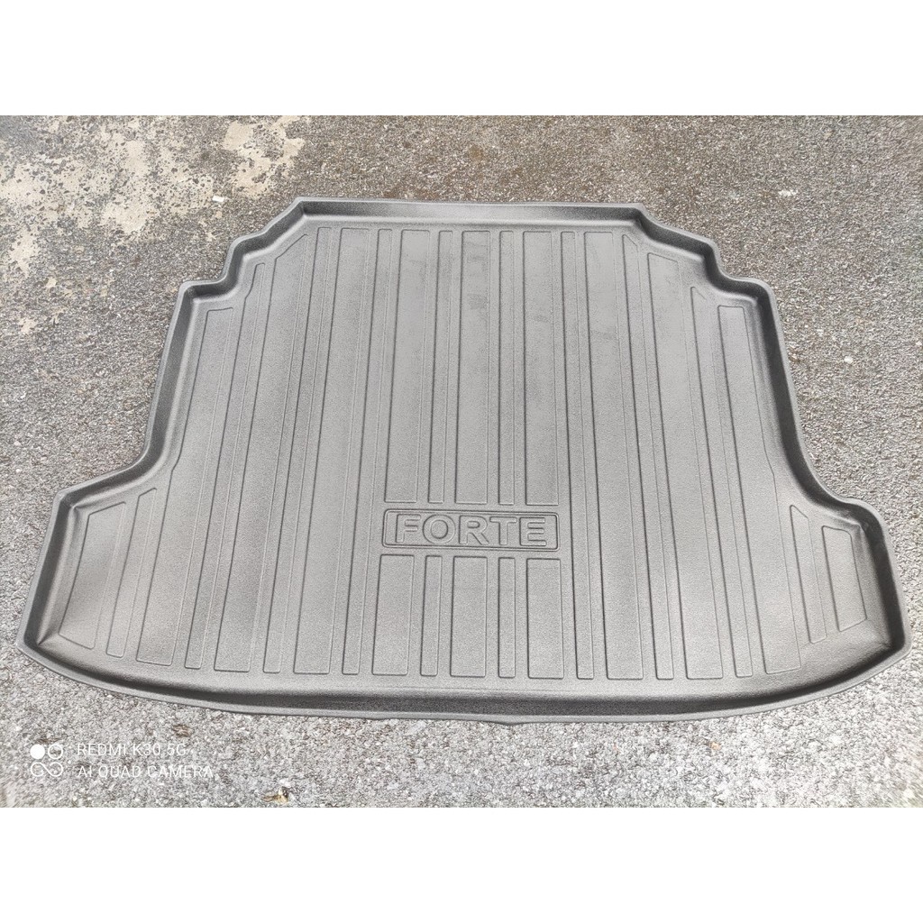 Lót cốp xe Kia Forte, K3, Cerato 2008 - 2021 nhựa dẻo cao cấp, không mùi, dễ dàng vệ sinh