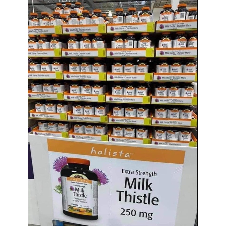 Viên uống thải độc gan Milk thistle  Holista Canada
