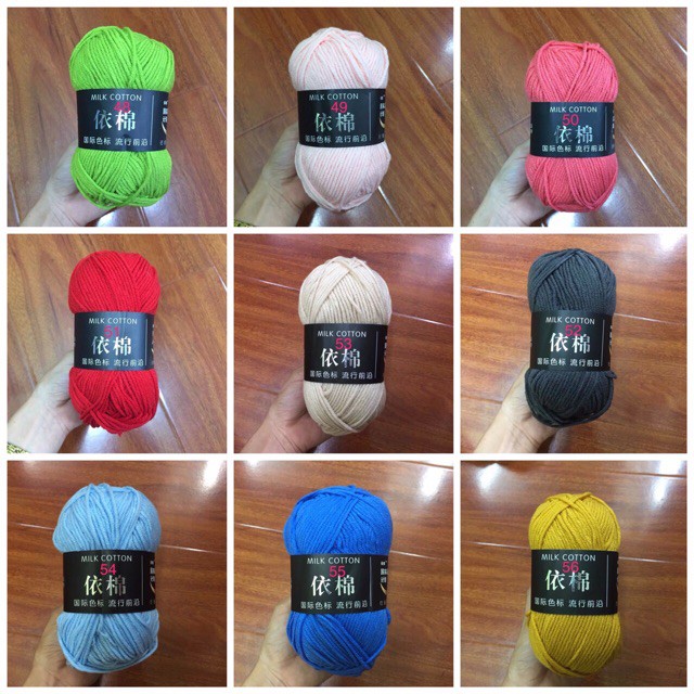 Len Milk Cotton Baby Bảng Màu 3-