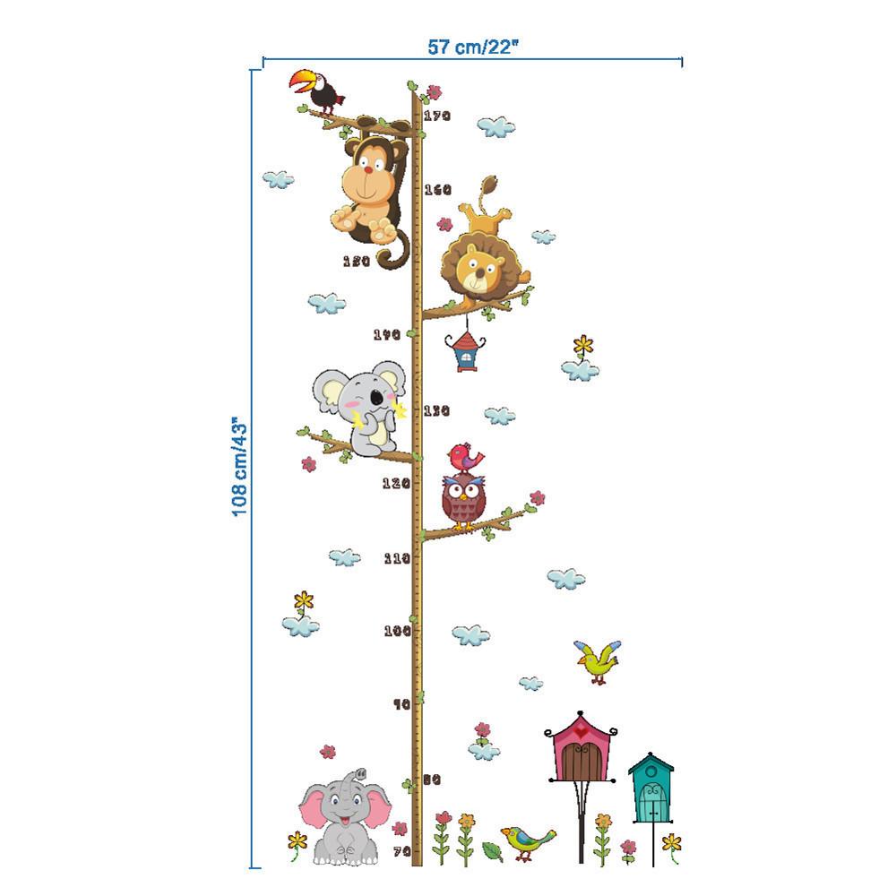 Decal Dán Tường Đo Chiều Cao Hogokids Cho Bé Nhiều Hoạ Tiết Cho Bé Màu Sắc Sinh Động