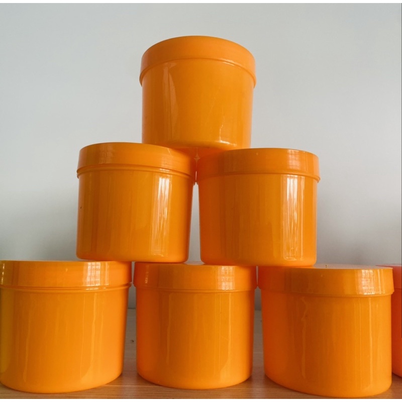 Hủ đựng kem 500g (màu trắng, đen, xanh, cam, Hồng, vàng, trong)