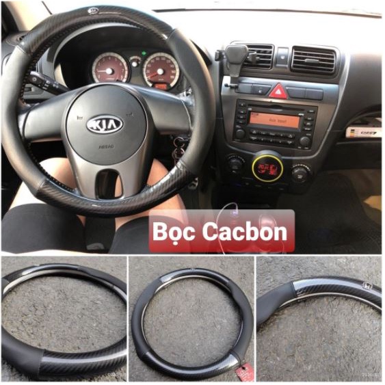 Bọc vô lăng xe Hyundai I10, I20, I30, Accent, Santafe, Tucson, Kona, Getz, Avante, Elantra, Sonata