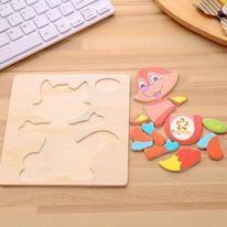 Đồ Chơi Gỗ Xếp Hình Lắp Ráp Tranh Ghép 3D Gỗ Nổi Montessori Nhiều Hình Ngộ Nghĩnh - Phát Triển Trí Tuệ Cho Bé