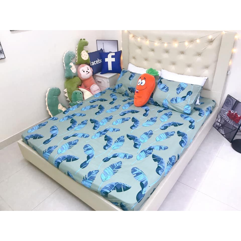 Bộ ga gối 1m5 cotton poly nhập khẩu loại 1(mẫu 16)