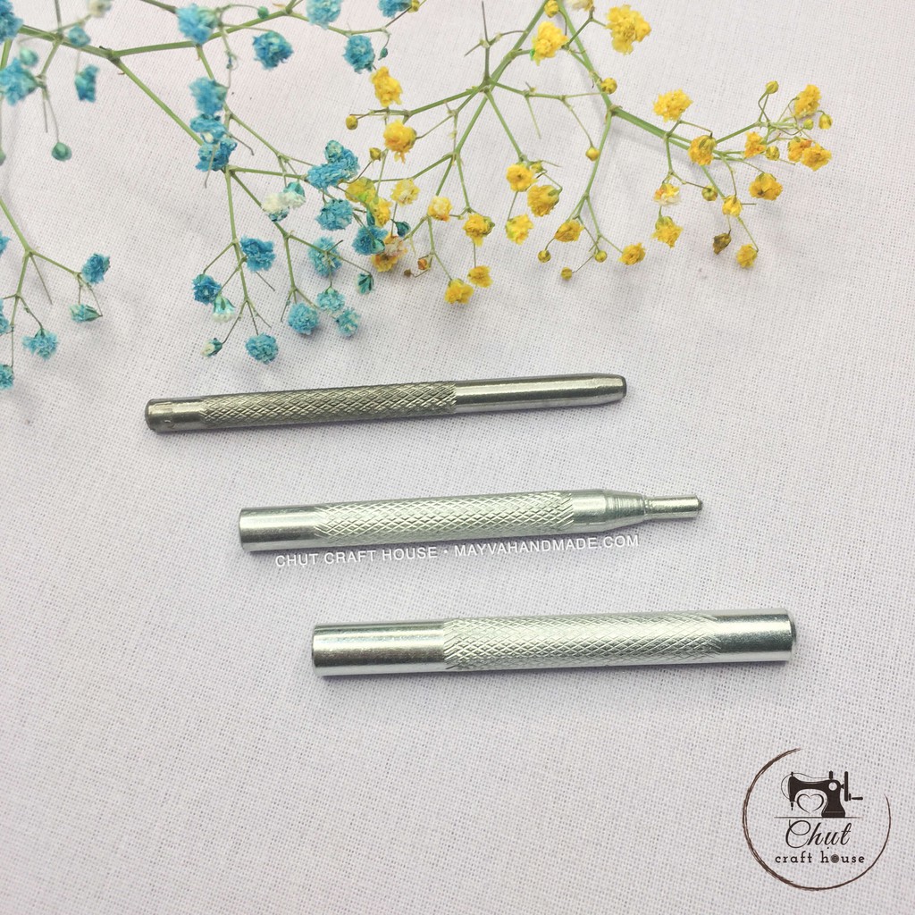 Bộ đóng cúc 4 chi tiết dùng cho đồ da, may handmade