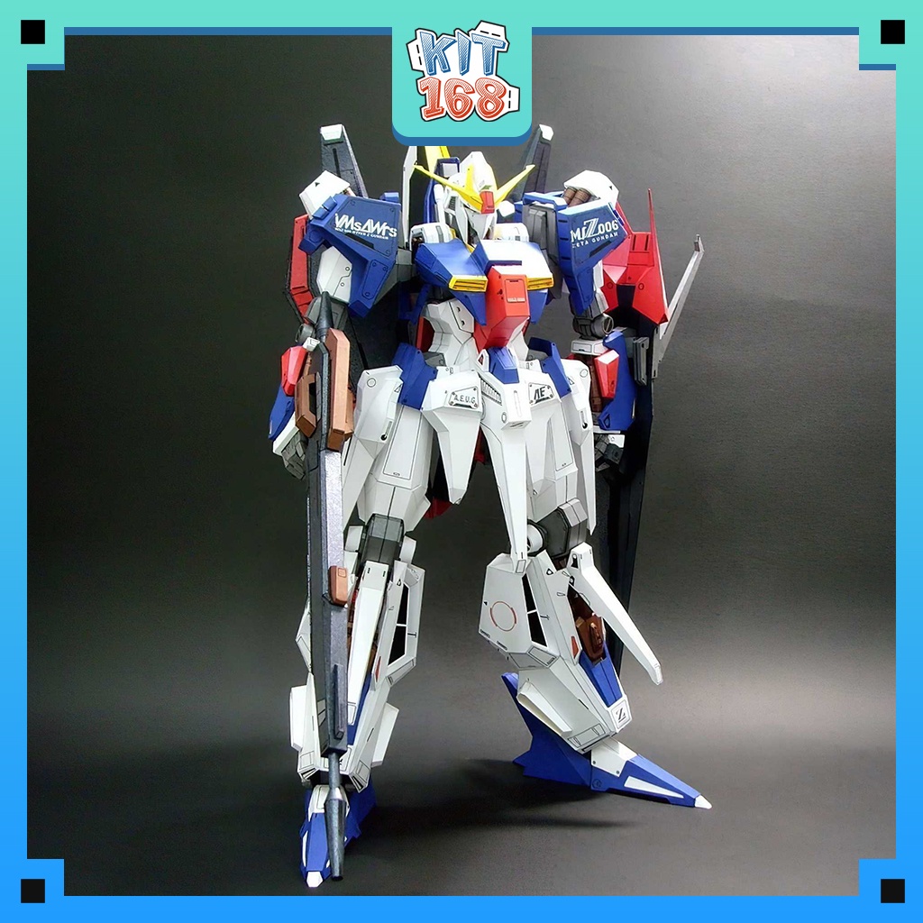 Mô hình giấy Anime game Robot MSZ-006 Hyper Zeta Gundam
