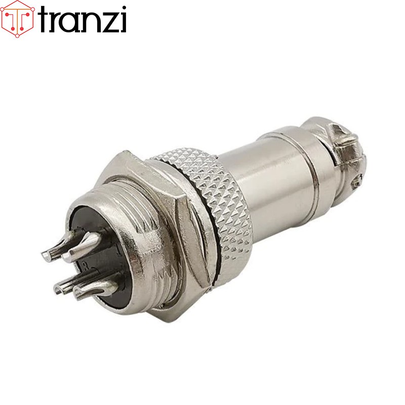 Giắc GX16 4P 16mm bộ đực cái - túi 1 bộ đực cái