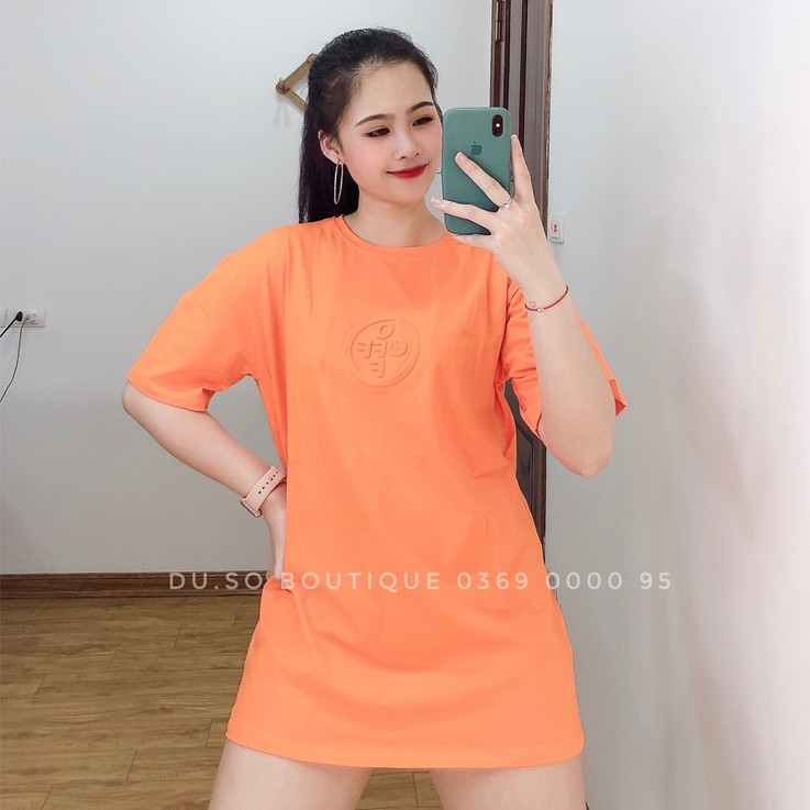 Áo thun nam nữ Unisex Áo phông Oversize OW Dập nổi đính đá DUSO 2 màu Đen, Trắng