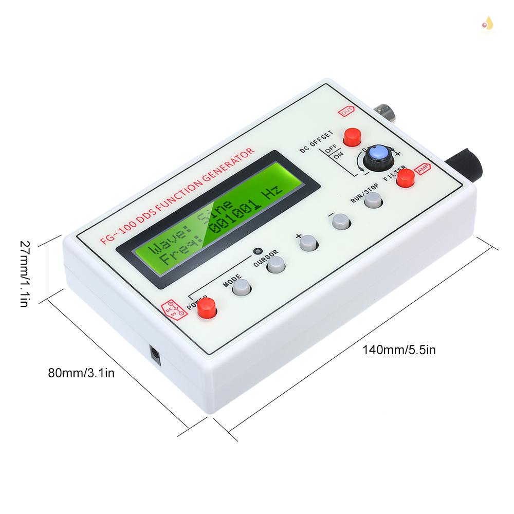 Mô Đun Máy Phát Tín Hiệu Tần Số 1HZ-500KHZ FG-100 DDS Hình Tam Giác
