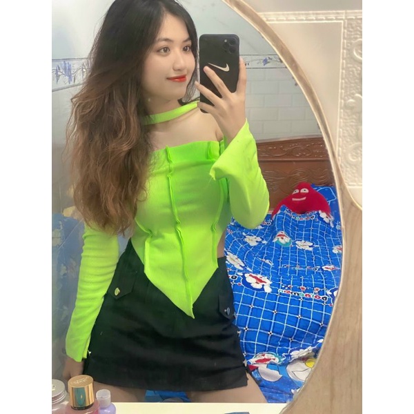 ÁO KIỂU TAY DÀI ĐỦ MÀU ĐEO CỔ