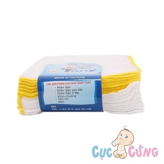 Khăn gạc cao cấp fany 3 lớp 26cmx30cm - 10 cái/gói