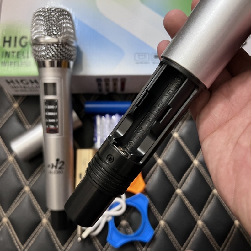 Micro Karaoke Không Dây H2 Audio Chỉnh Vang Echo Bass Treble Âm Lượng Dùng Cho Các Loa Kéo, Loa Hỗ Trợ Micro, Âm Li..vvv