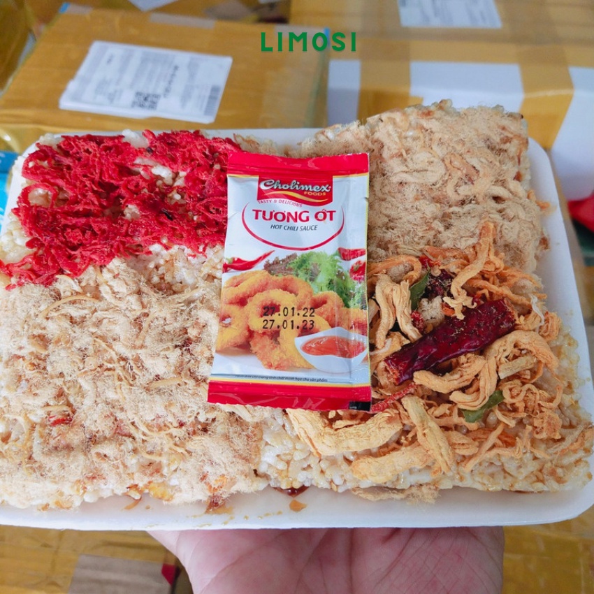 Cơm cháy chà bông khô gà lá chanh khô bò siêu ngon limosi KX 27