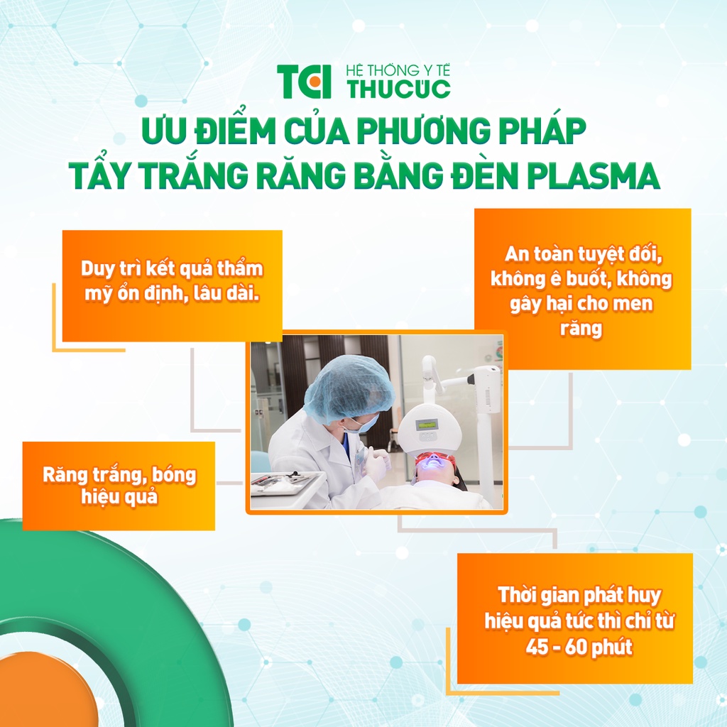 Hà Nội [E-Voucher] Voucher Combo Khám Tổng Quát Và Tẩy Trắng Răng Tủy Sống Có Sử Dụng Đèn Plasma Hệ thống Y Tế Thu Cúc