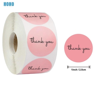 Bộ 500 nhãn dán in chữ Thank You dùng cho trang trí xinh xắn