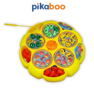 Đồ chơi câu cá nam châm giải trí cho bé Pikaboo gồm 5 bể 30 con cá 4 cần thumbnail